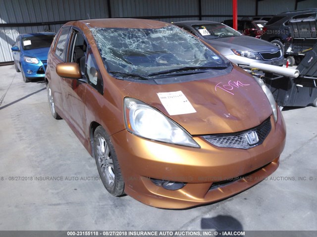 JHMGE88499S013030 - 2009 HONDA FIT SPORT ORANGE photo 1