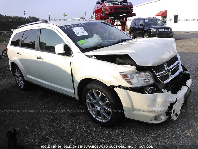 3C4PDDDG3DT601851 - 2013 DODGE JOURNEY CREW WHITE photo 1