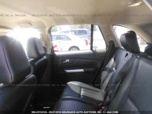 2FMDK3JC0BBB38690 - 2011 FORD EDGE SEL SILVER photo 8