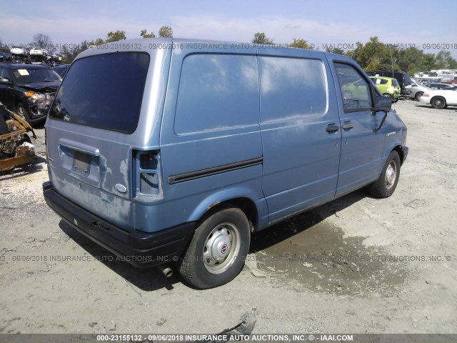 1FTCA14U0HZB25505 - 1987 FORD AEROSTAR BLUE photo 4