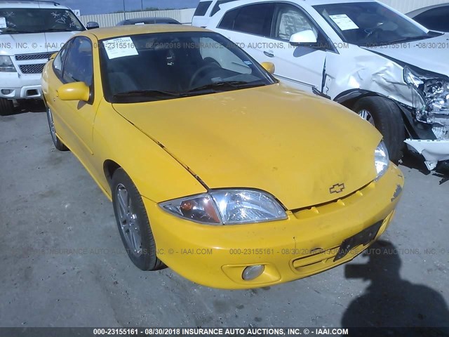 1G1JH12F727455774 - 2002 CHEVROLET CAVALIER LS SPORT YELLOW photo 1