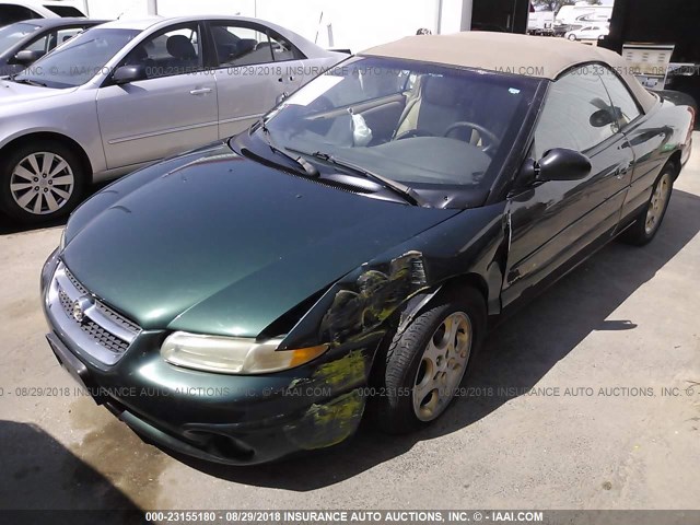 3C3EL55HXWT201803 - 1998 CHRYSLER SEBRING JXI GREEN photo 6