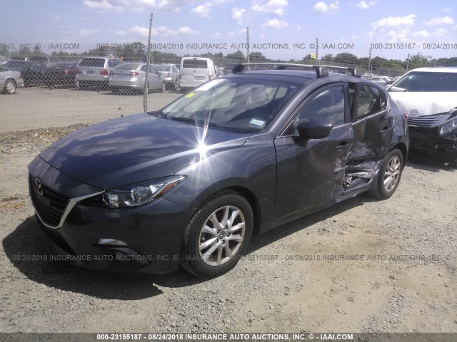 3MZBM1N79GM250205 - 2016 MAZDA 3 GRAND TOURING GRAY photo 2