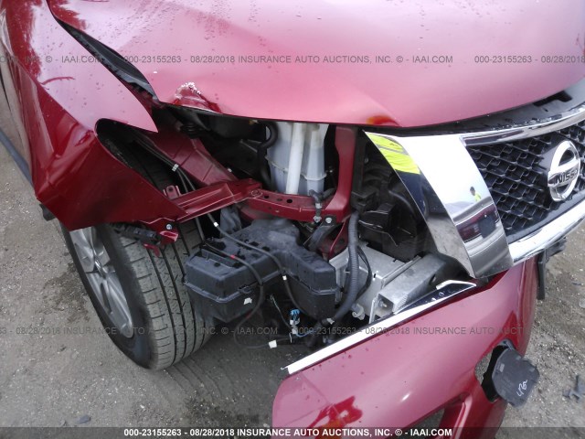 5N1AR2MM6FC671226 - 2015 NISSAN PATHFINDER S/SV/SL/PLATINUM RED photo 6