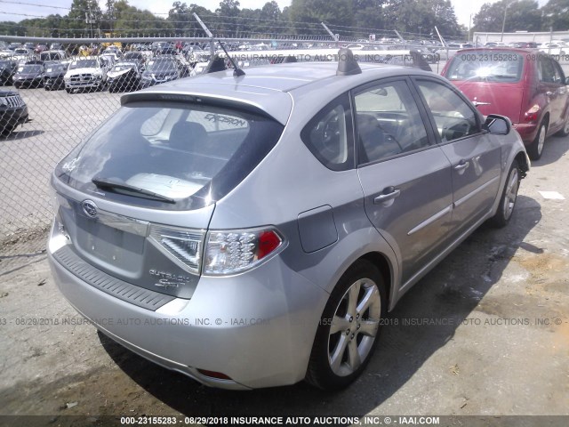 JF1GH63638H815547 - 2008 SUBARU IMPREZA OUTBACK SPORT SILVER photo 4