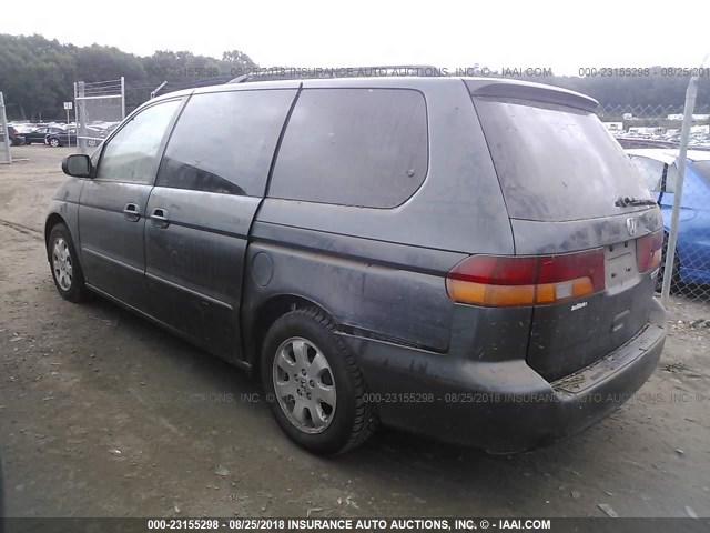 5FNRL18953B108059 - 2003 HONDA ODYSSEY EXL Light Blue photo 3