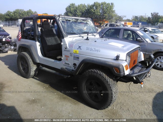 1J4FA49S13P361360 - 2003 JEEP WRANGLER / TJ SPORT SILVER photo 1