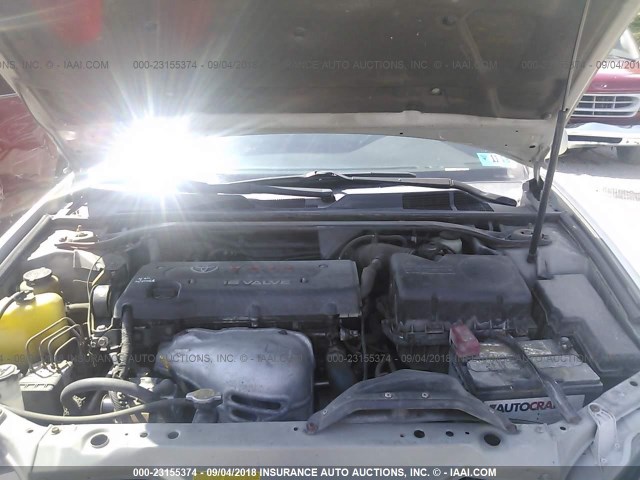 JTDBE32K220119018 - 2002 TOYOTA CAMRY LE/XLE/SE SILVER photo 10