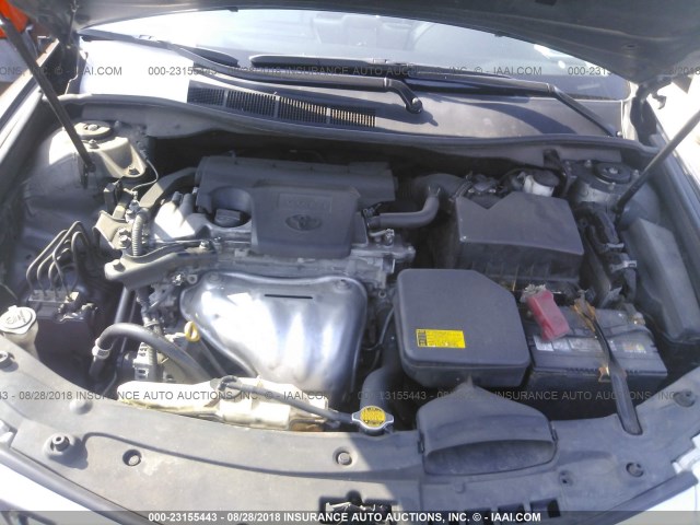 4T1BF1FK8CU002108 - 2012 TOYOTA CAMRY SE/LE/XLE GRAY photo 10