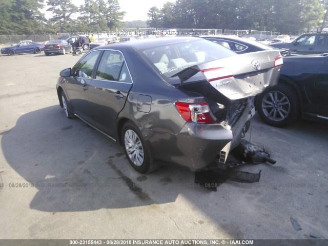 4T1BF1FK8CU002108 - 2012 TOYOTA CAMRY SE/LE/XLE GRAY photo 3