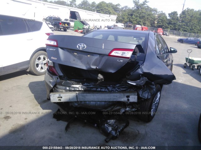 4T1BF1FK8CU002108 - 2012 TOYOTA CAMRY SE/LE/XLE GRAY photo 6