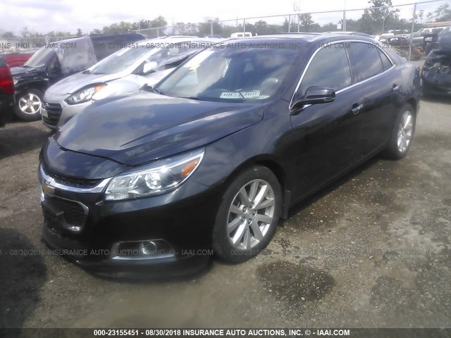 1G11H5SL0EF254998 - 2014 CHEVROLET MALIBU LTZ 黑色 照片 2