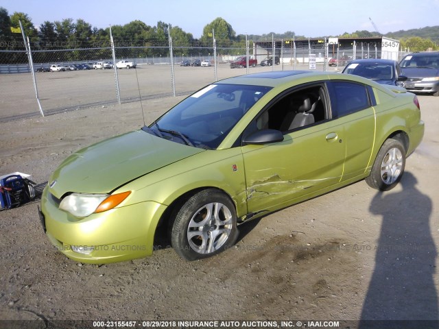 1G8AW12F24Z147071 - 2004 SATURN ION LEVEL 3 GREEN photo 2