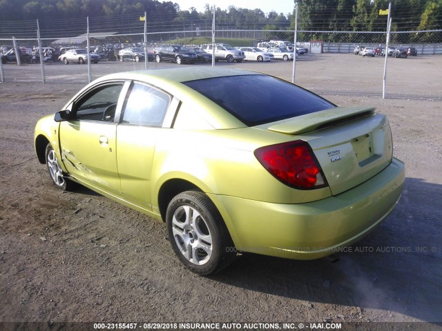 1G8AW12F24Z147071 - 2004 SATURN ION LEVEL 3 GREEN photo 3