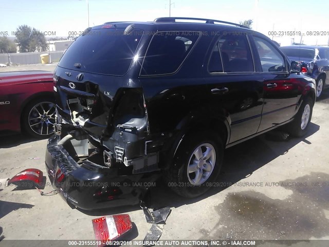 KNDJC735695873389 - 2009 KIA SORENTO LX/EX BLACK photo 4