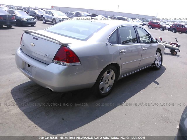 2G1WD58CX79117071 - 2007 CHEVROLET IMPALA SUPER SPORT SILVER photo 4