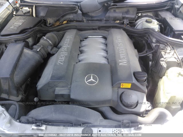 WDBJF70J91B238289 - 2001 MERCEDES-BENZ E 430 SILVER photo 10