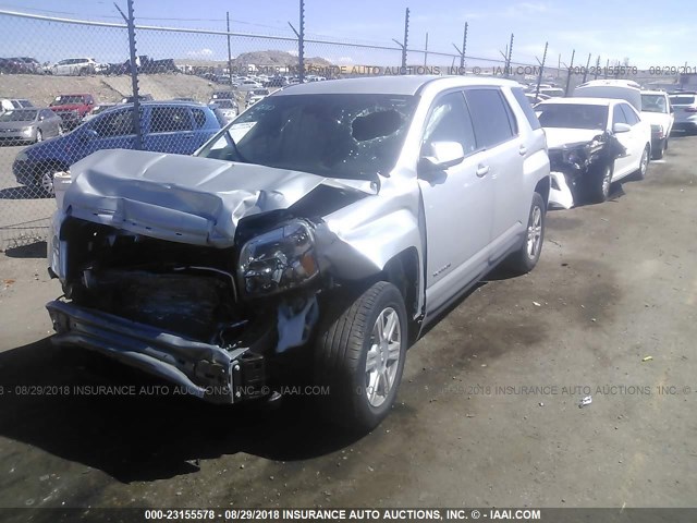 2GKALMEK7G6203020 - 2016 GMC TERRAIN SLE ვერცხლისფერი ფოტო 2