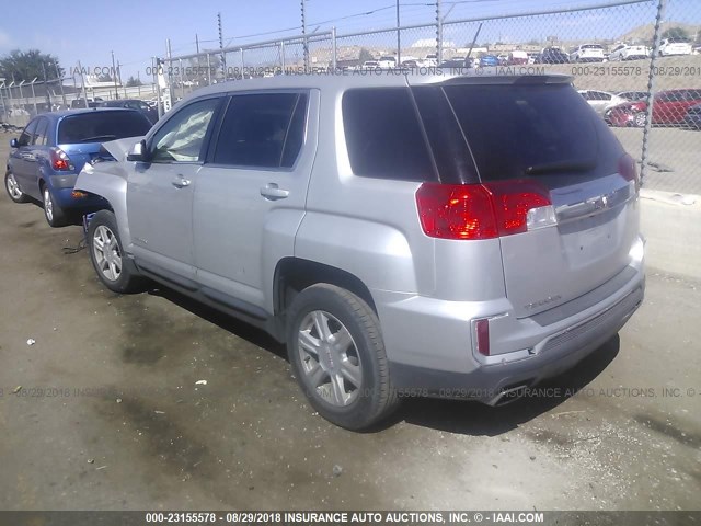 2GKALMEK7G6203020 - 2016 GMC TERRAIN SLE ვერცხლისფერი ფოტო 3
