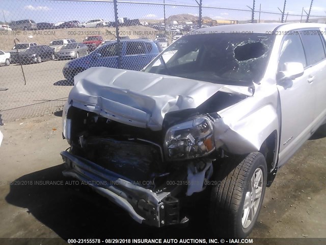 2GKALMEK7G6203020 - 2016 GMC TERRAIN SLE SILVER photo 6