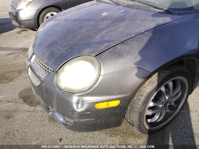 1B3ES26C33D128308 - 2003 DODGE NEON SE GRAY photo 6