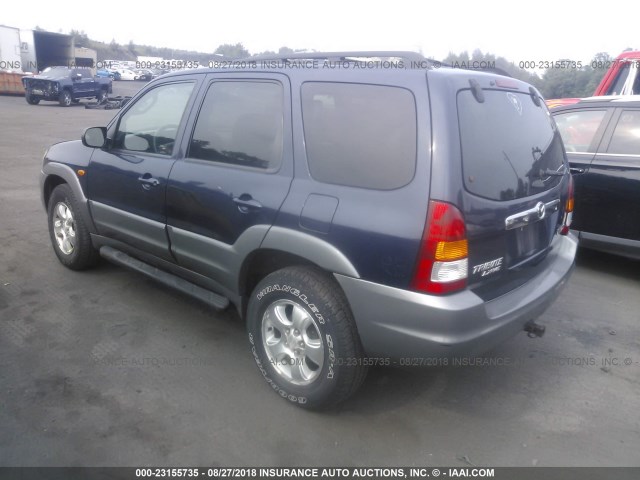 4F2YU08122KM52317 - 2002 MAZDA TRIBUTE LX/ES 蓝色 照片 3