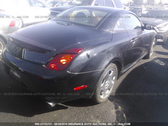 JTHFN48YX20032579 - 2002 LEXUS SC 430 BLACK photo 4