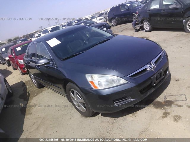 JHMCN36427C003239 - 2007 HONDA ACCORD HYBRID BLUE photo 1