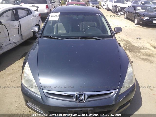 JHMCN36427C003239 - 2007 HONDA ACCORD HYBRID BLUE photo 6