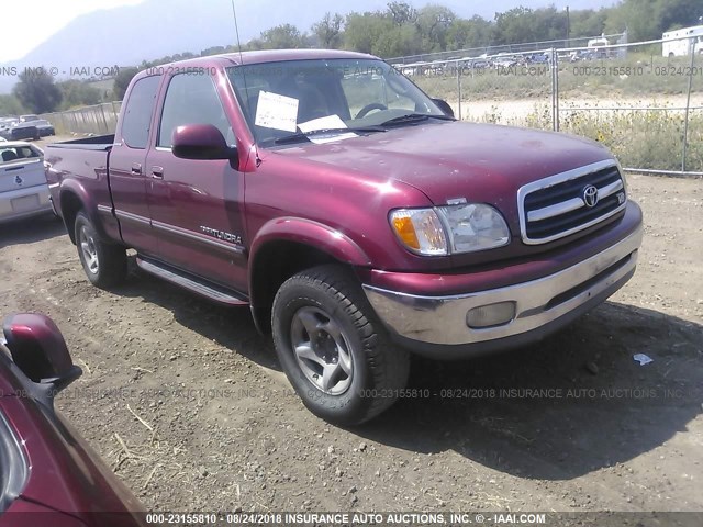 5TBBT4810YS083435 - 2000 TOYOTA TUNDRA ACCESS CAB LIMITED RED photo 1