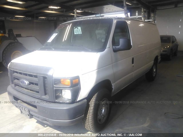 1FTNE2ELXCDB12873 - 2012 FORD ECONOLINE E250 VAN WHITE photo 2