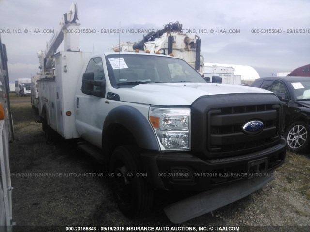 1FDUF5GY4BEC03130 - 2011 FORD F550 SUPER DUTY WHITE photo 1