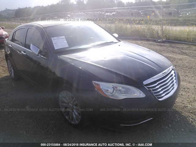 1C3BC2FG4BN517523 - 2011 CHRYSLER 200 LIMITED BLACK photo 1