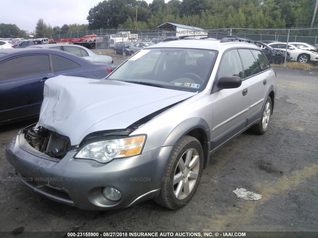 4S4BP61C776316210 - 2007 SUBARU LEGACY OUTBACK 2.5I SILVER photo 2