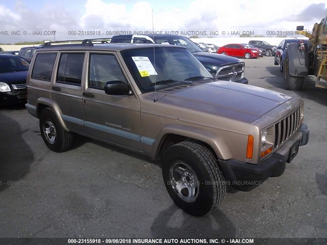 1J4FF68S8XL572728 - 1999 JEEP CHEROKEE SPORT/CLASSIC TAN photo 1