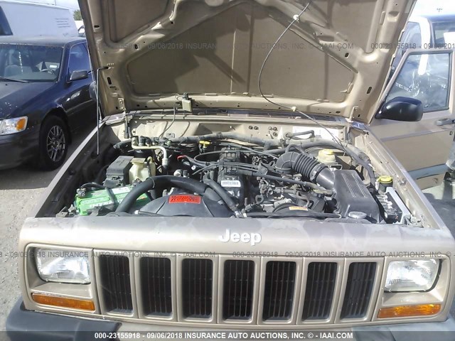 1J4FF68S8XL572728 - 1999 JEEP CHEROKEE SPORT/CLASSIC თაფლისფერი ფოტო 10