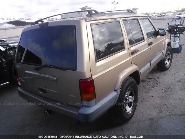 1J4FF68S8XL572728 - 1999 JEEP CHEROKEE SPORT/CLASSIC თაფლისფერი ფოტო 4