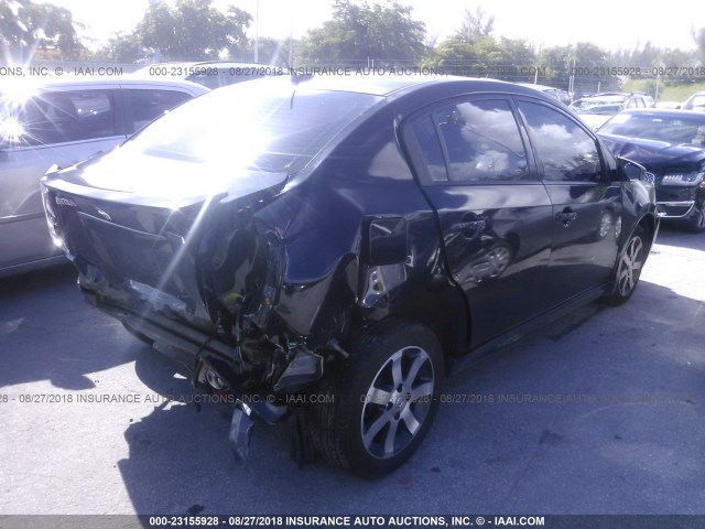 3N1AB6AP2CL782017 - 2012 NISSAN SENTRA 2.0/2.0S/SR/2.0SL 黑色 照片 4