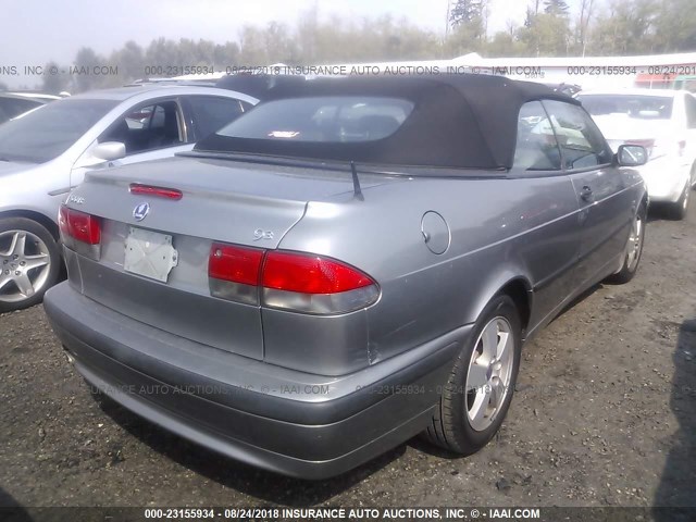 YS3DF78KX37001918 - 2003 SAAB 9-3 SE GRAY photo 4