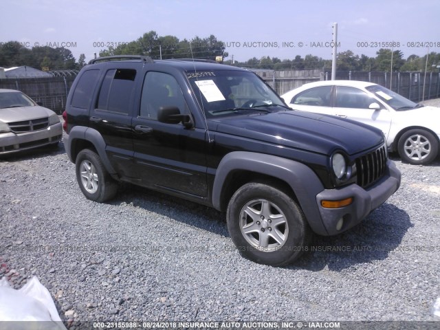 1J4GK48K33W504110 - 2003 JEEP LIBERTY SPORT/FREEDOM შავი ფოტო 1