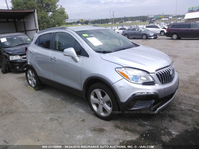 KL4CJASB7FB050772 - 2015 BUICK ENCORE SILVER photo 1