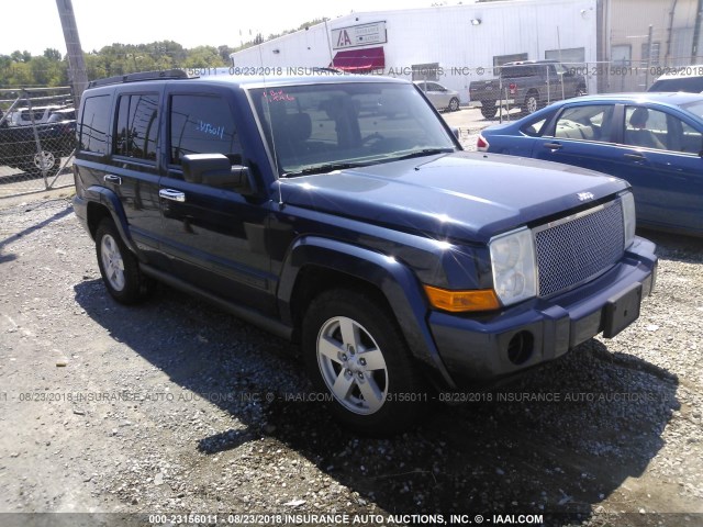 1J8HG48K56C235540 - 2006 JEEP COMMANDER BLUE photo 1