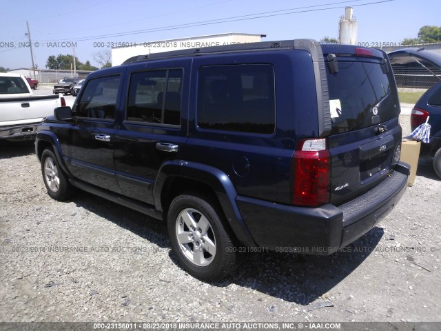 1J8HG48K56C235540 - 2006 JEEP COMMANDER BLUE photo 3