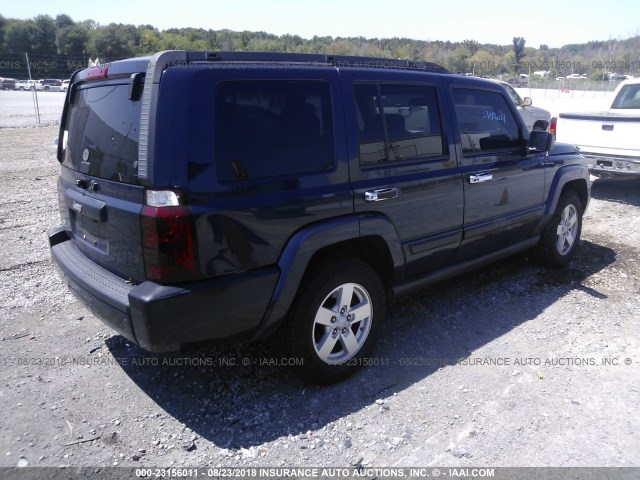 1J8HG48K56C235540 - 2006 JEEP COMMANDER BLUE photo 4
