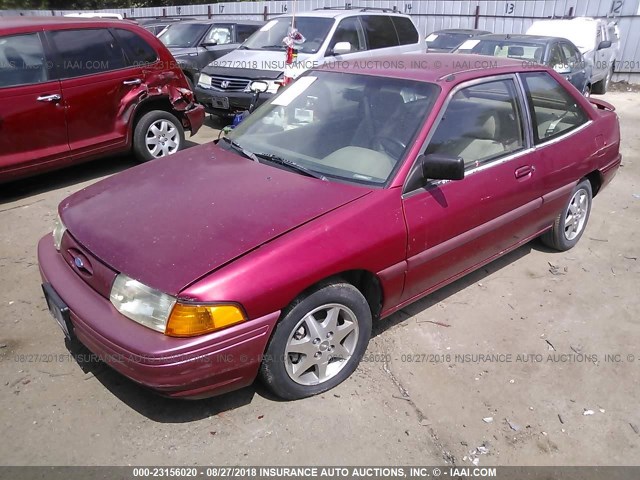 1FARP11J7RW329519 - 1994 FORD ESCORT LX/SPORT PURPLE photo 2