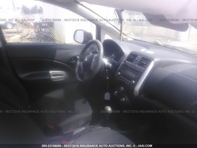 3N1CE2CP2EL374500 - 2014 NISSAN VERSA NOTE S/S PLUS/SV/SL BLACK photo 5