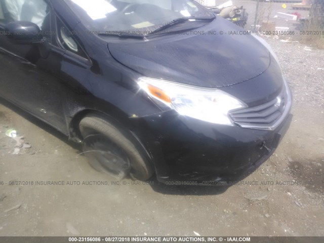 3N1CE2CP2EL374500 - 2014 NISSAN VERSA NOTE S/S PLUS/SV/SL BLACK photo 6