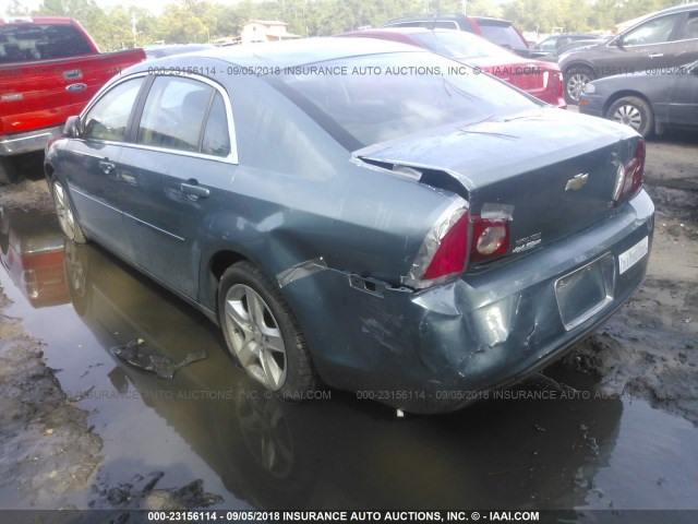 1G1ZG57B194234332 - 2009 CHEVROLET MALIBU LS Dəniz mavisi foto 3