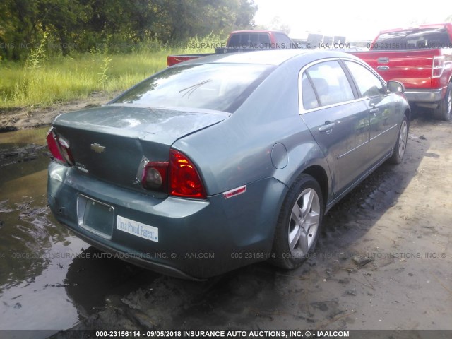 1G1ZG57B194234332 - 2009 CHEVROLET MALIBU LS Dəniz mavisi foto 4