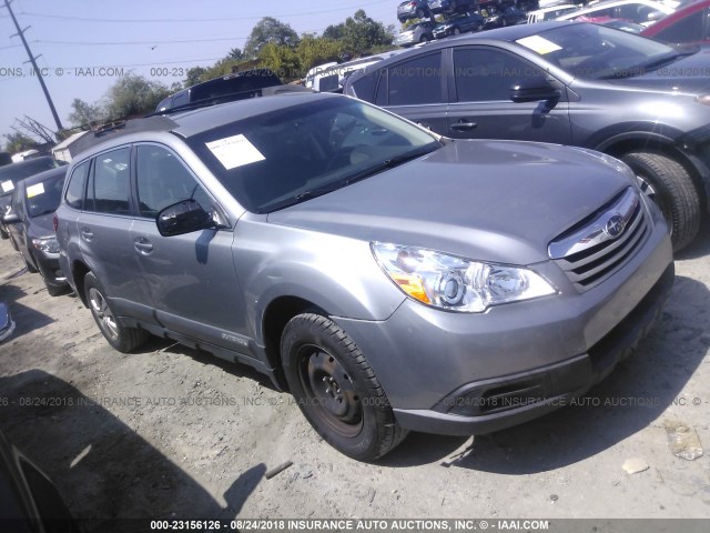 4S4BRBAC7A3321385 - 2010 SUBARU OUTBACK 2.5I SILVER photo 1